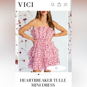 VICI Heartbreaker Tulle Mini Dress